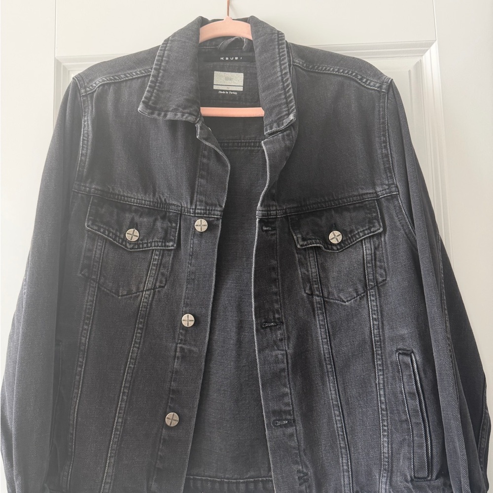 Ksubi Black Washed Denim Jacket - Women's